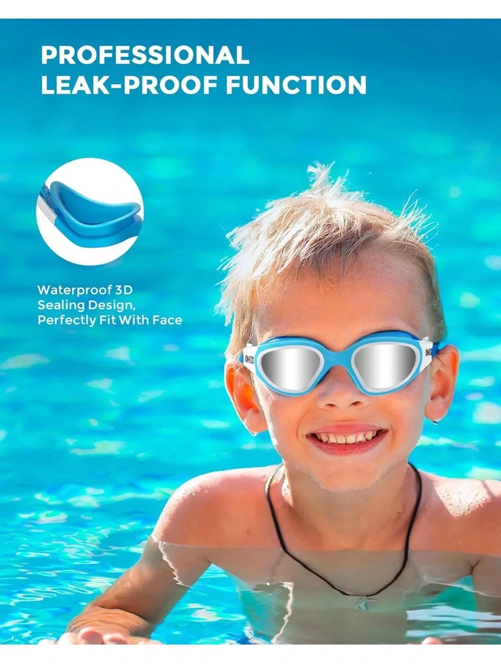 Polarized Kids Swim Goggles - set of 2